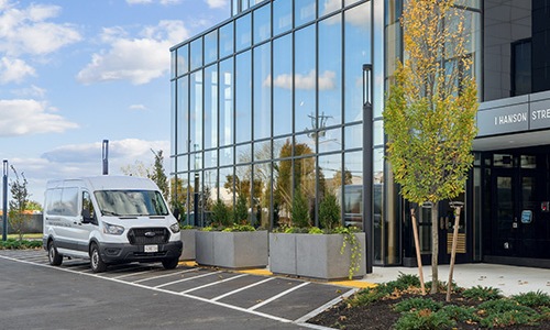 image showing shuttle at the shipwright apartments in lynn with service to wonderland mbta station